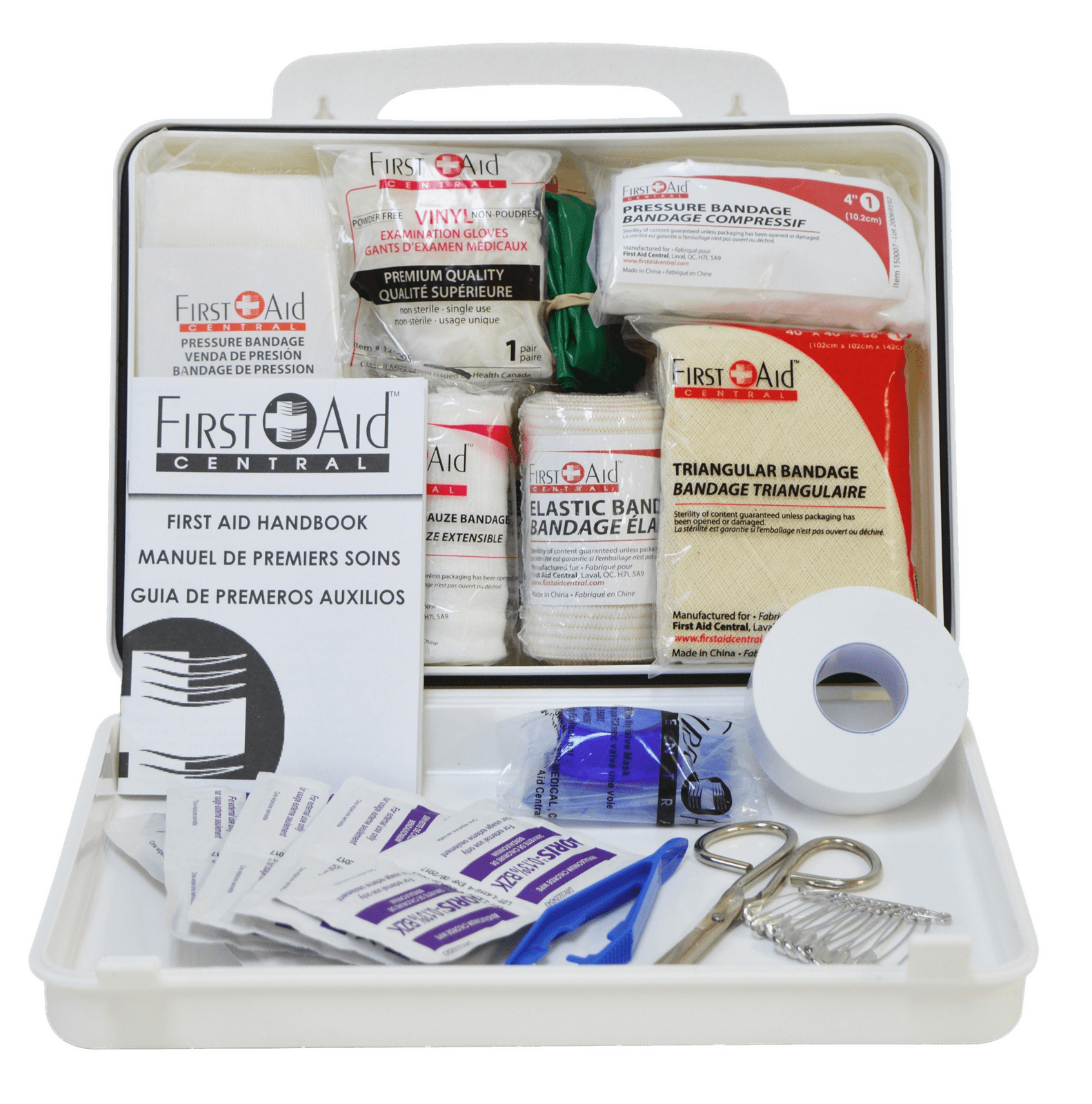 first aid handbag and kit