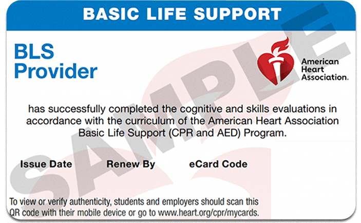 cpr certification card